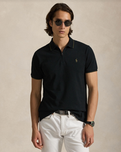 Load image into Gallery viewer, Ralph Lauren Stretch Mesh Zip Polo Shirt