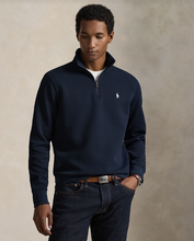 Load image into Gallery viewer, Ralph Lauren Double Knit Quarter Zip Navy