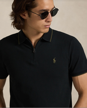 Load image into Gallery viewer, Ralph Lauren Stretch Mesh Zip Polo Shirt