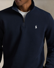 Load image into Gallery viewer, Ralph Lauren Double Knit Quarter Zip Navy