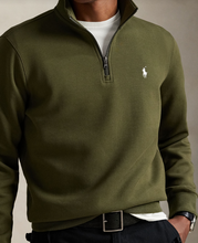 Load image into Gallery viewer, Ralph Lauren Double Knit 1/4 Zip Green