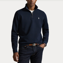 Load image into Gallery viewer, Ralph Lauren Double Knit Quarter Zip Navy