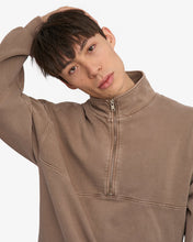 Load image into Gallery viewer, Colorful Standard Organic Quarter Zip Faded Khaki
