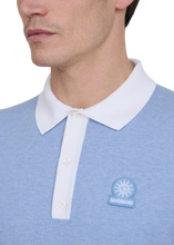 Load image into Gallery viewer, Sandbanks 3 Button Knitted Polo Dusty Blue