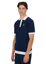 Load image into Gallery viewer, Sandbanks Button-Up Knitted Polo