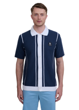 Load image into Gallery viewer, Sandbanks Button-Up Knitted Polo