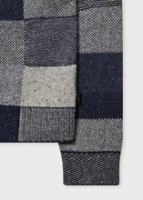 Load image into Gallery viewer, Paul Smith Tonal Patchwork Zip Cardigan