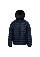 Load image into Gallery viewer, Sandbanks Hooded Ripstop Puffer Navy