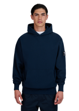 Load image into Gallery viewer, Sandbanks Badge Logo Hoodie Navy