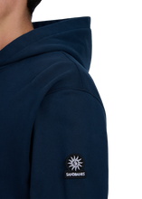 Load image into Gallery viewer, Sandbanks Badge Logo Hoodie Navy