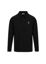 Load image into Gallery viewer, Sandbanks Tonal Soft Touch Polo Shirt Black