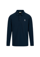 Load image into Gallery viewer, Sandbanks Tonal Soft Touch Polo Shirt Navy
