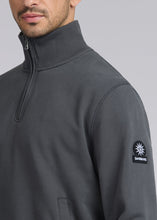 Load image into Gallery viewer, Sandbanks Badge Logo Quarter Zip Anthracite