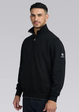 Load image into Gallery viewer, Sandbanks Badge Logo Quarter Zip Black