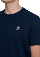 Load image into Gallery viewer, Sandbanks Badge Tee Navy