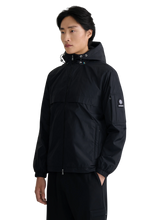 Load image into Gallery viewer, Sandbanks Meridian Nylon Windbreaker Black