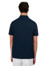 Load image into Gallery viewer, Sandbanks Full Button Interlock Polo Navy