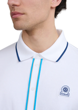 Load image into Gallery viewer, Sandbanks Contrast Tipped Polo Shirt White