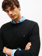 Load image into Gallery viewer, Tommy Hilfiger Lambswool Crew Neck Black