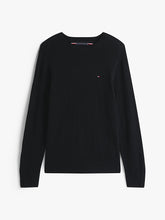 Load image into Gallery viewer, Tommy Hilfiger Lambswool Crew Neck Black
