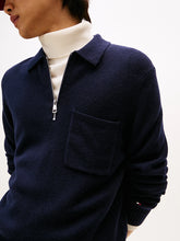 Load image into Gallery viewer, Tommy Hilfiger Lambswool Zip Polo
