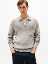 Load image into Gallery viewer, Tommy Hilfiger Lambswool Zip Polo