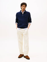 Load image into Gallery viewer, Tommy Hilfiger Quarter Zip Jumper Navy