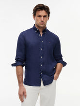 Load image into Gallery viewer, Tommy Hilfiger Washed Linen Shirt Carbon Navy