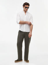 Load image into Gallery viewer, Tommy Hilfiger Washed Linen Shirt Carbon White