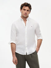 Load image into Gallery viewer, Tommy Hilfiger Washed Linen Shirt Carbon White
