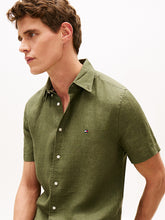 Load image into Gallery viewer, Tommy Hilfiger SS Linen Dark Artichoke