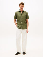 Load image into Gallery viewer, Tommy Hilfiger SS Linen Dark Artichoke