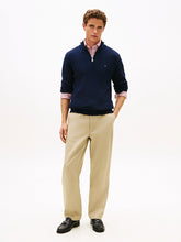 Load image into Gallery viewer, Tommy Hilfiger Textured Quarter Zip Navy