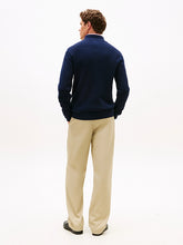 Load image into Gallery viewer, Tommy Hilfiger Textured Quarter Zip Navy
