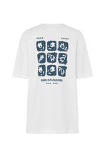 Load image into Gallery viewer, Samsoe Sacohen Tee Blue Stamp