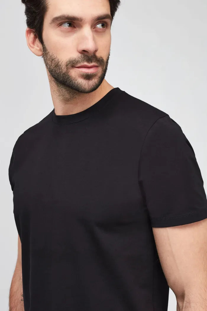 7 FOR ALL MANKIND LUXE TEE BLACK