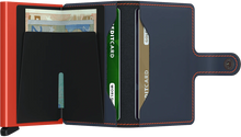 Load image into Gallery viewer, SECRID MINIWALLET MATTE BLUE & ORANGE
