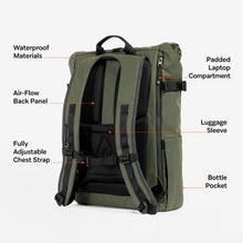 Load image into Gallery viewer, Stubble & Co Roll Top 20L Olive