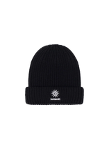 Load image into Gallery viewer, Sandbanks Merino Wool Beanie Black
