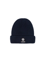 Load image into Gallery viewer, Sandbanks Merino Wool Beanie Navy
