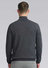 Load image into Gallery viewer, Sandbanks Merino Wool Quarter Zip Anthracite