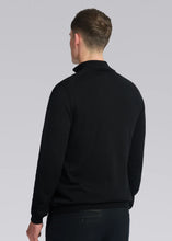 Load image into Gallery viewer, Sandbanks Merino Wool Quarter Zip Black