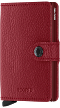 Load image into Gallery viewer, SECRID MINIWALLET VEG ESPRESSO ROSSO BORDEAUX