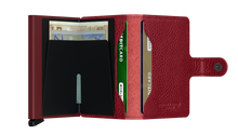 Load image into Gallery viewer, SECRID MINIWALLET VEG ESPRESSO ROSSO BORDEAUX