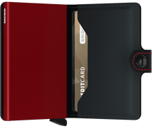 Load image into Gallery viewer, SECRID MINIWALLET MATTE NIGHT BLACK & RED
