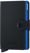 Load image into Gallery viewer, SECRID MINIWALLET MATTE BLACK & BLUE