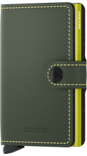 Load image into Gallery viewer, SECRID MINIWALLET MATTE GREEN & LIME