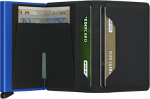 Load image into Gallery viewer, SECRID MINIWALLET MATTE BLACK & BLUE