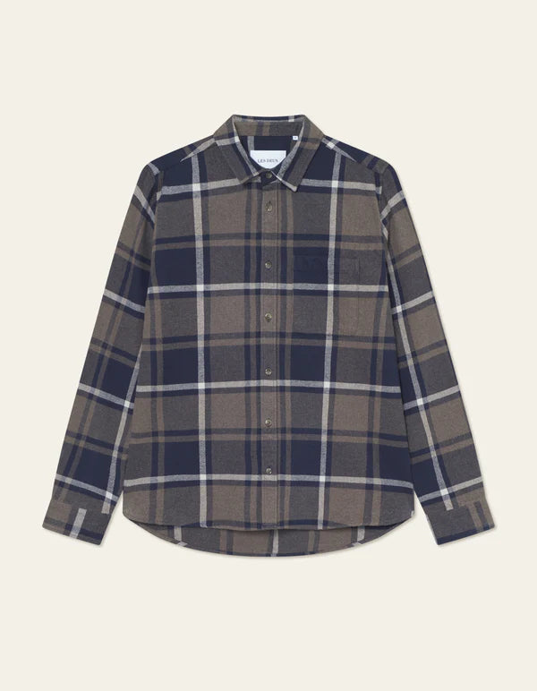 Les Deux Jeremy Check Flannel Shirt