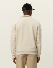 Load image into Gallery viewer, Les Deux Crew Half Zip Sweatshirt Ivory
